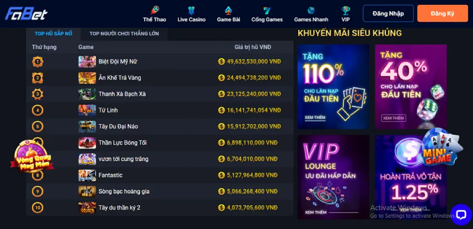 Chọn game nổ hũ tại play b52 club